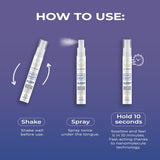 Nu Bloom Sleep Spray 8 mL back view showing ingredients