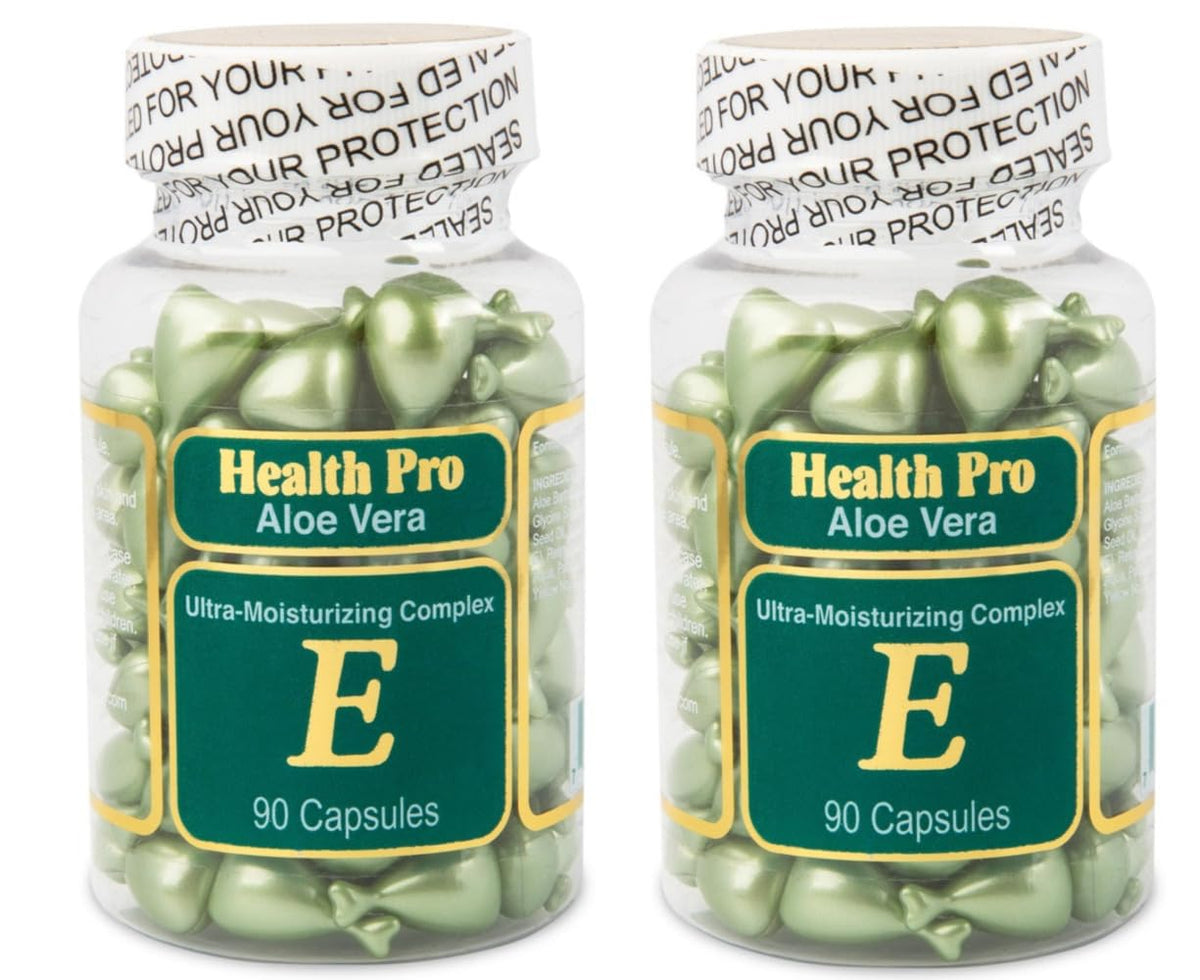 Nu-Health Aloe Vera Moisture Complex Capsules front view with packaging