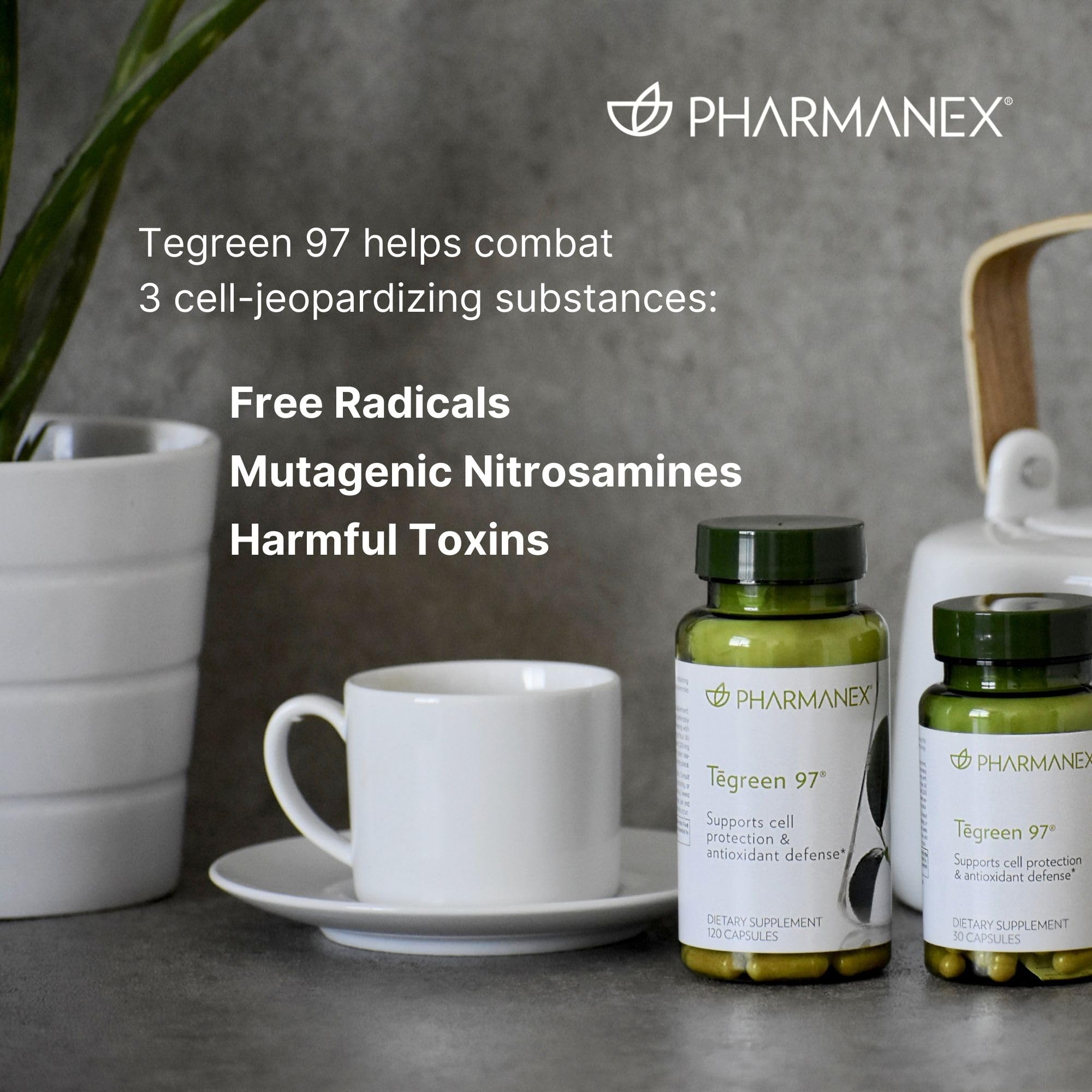 Nu Skin Tēgreen 97 Green Tea Extract Capsules close-up of capsules