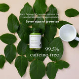 Nu Skin Tēgreen 97 Green Tea Extract Capsules on a wooden table