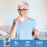 Nu-Therapy Nutritional Protein Powder 660g Creamy Vanilla scoop with powder