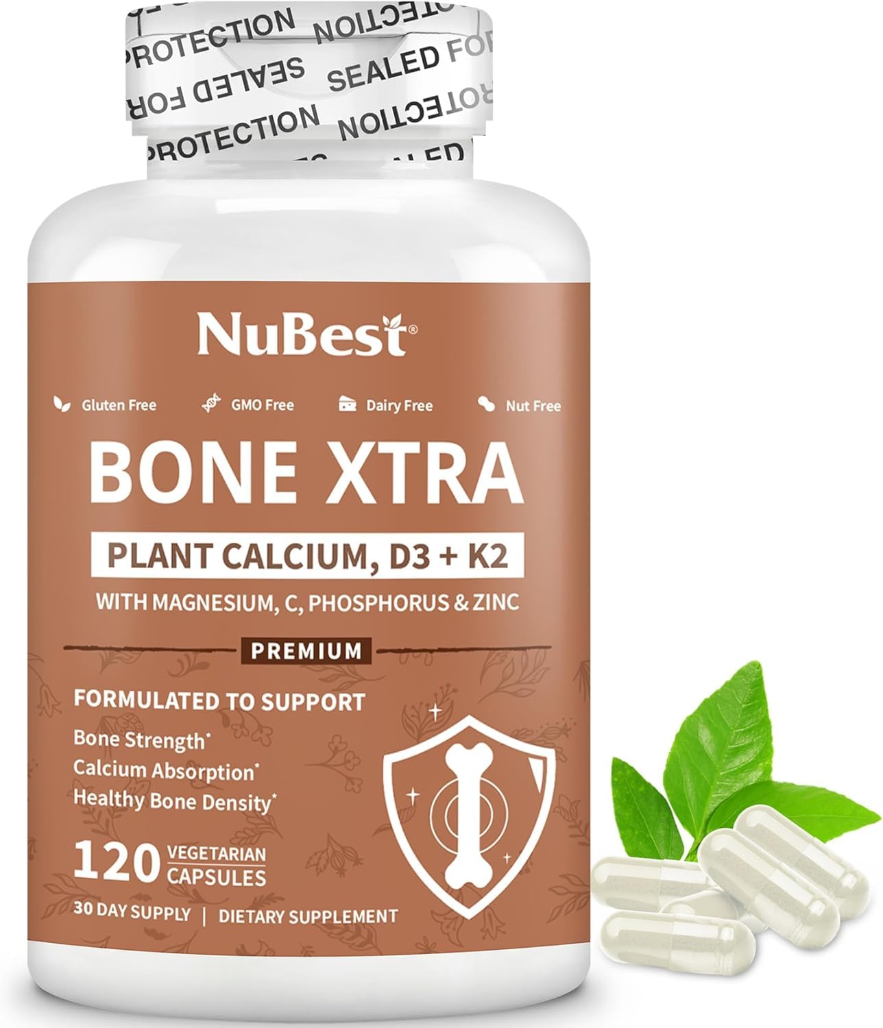 NuBest Bone Xtra Calcium Supplement 119g front view