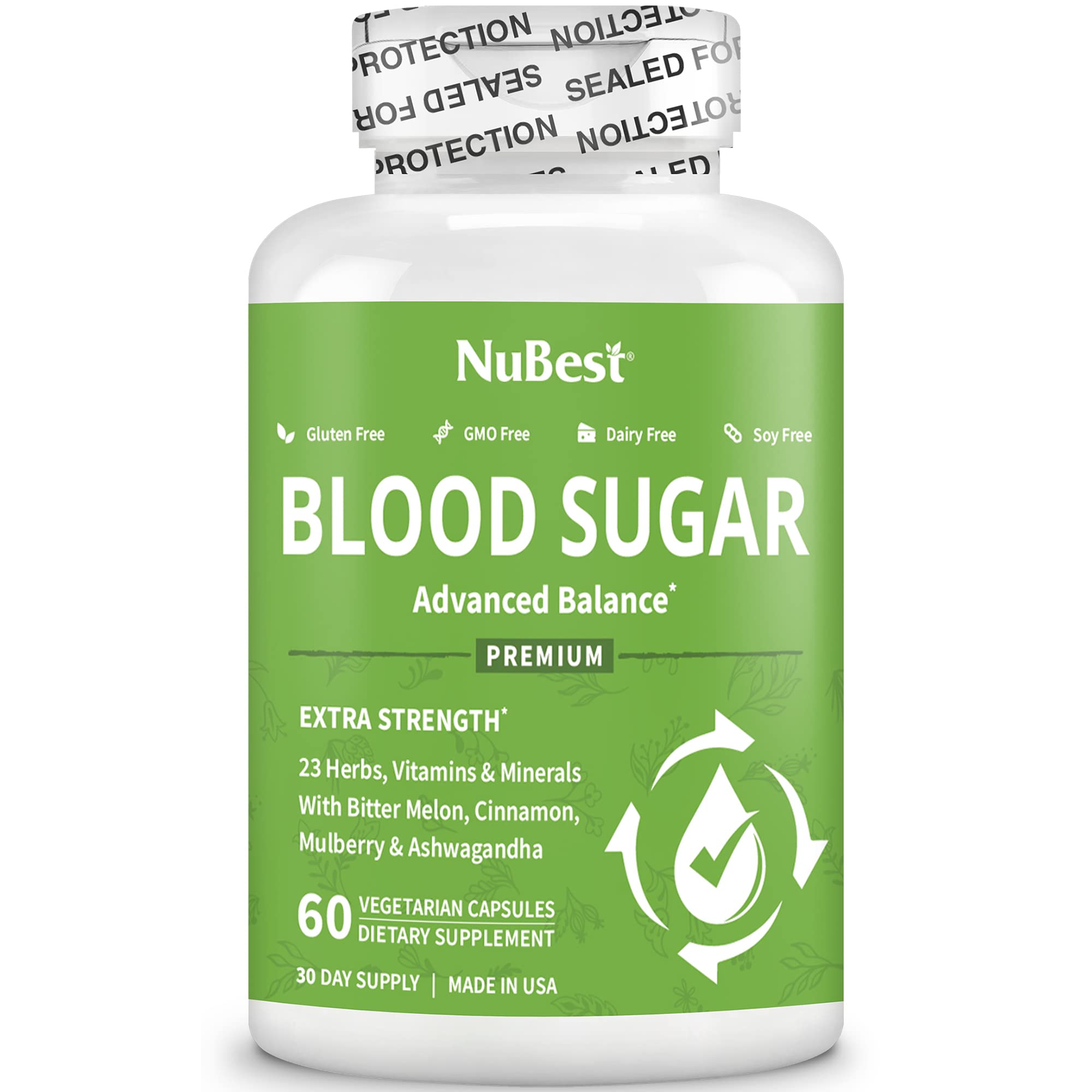 NuBest Chromium Supplement side view showing ingredients