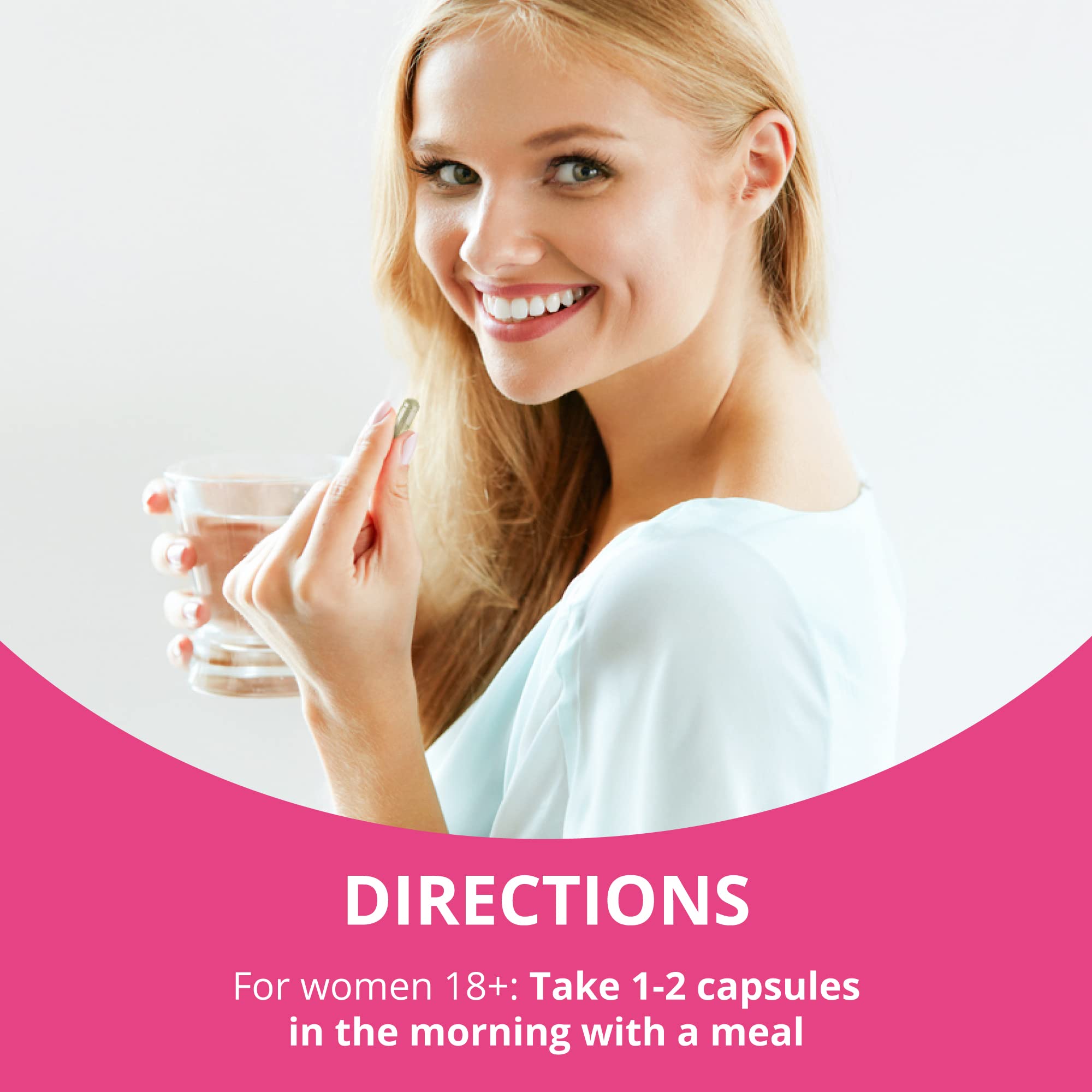 NuBest Horny Goat Weed Multivitamin Supplement for Women, back view