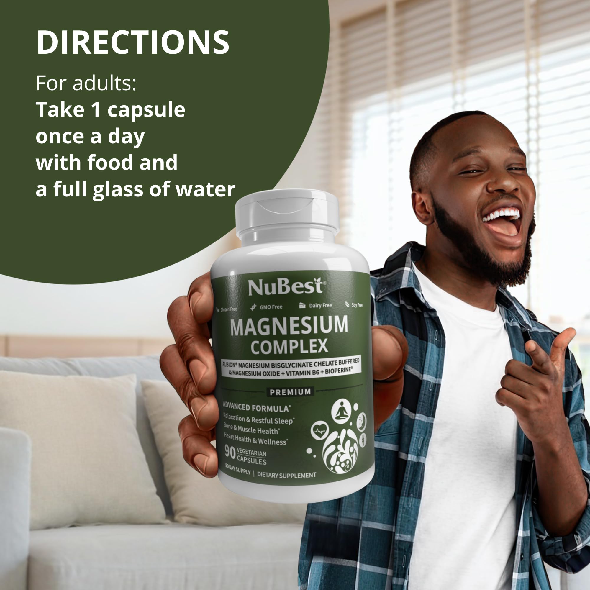 NuBest Magnesium Complex capsule close-up