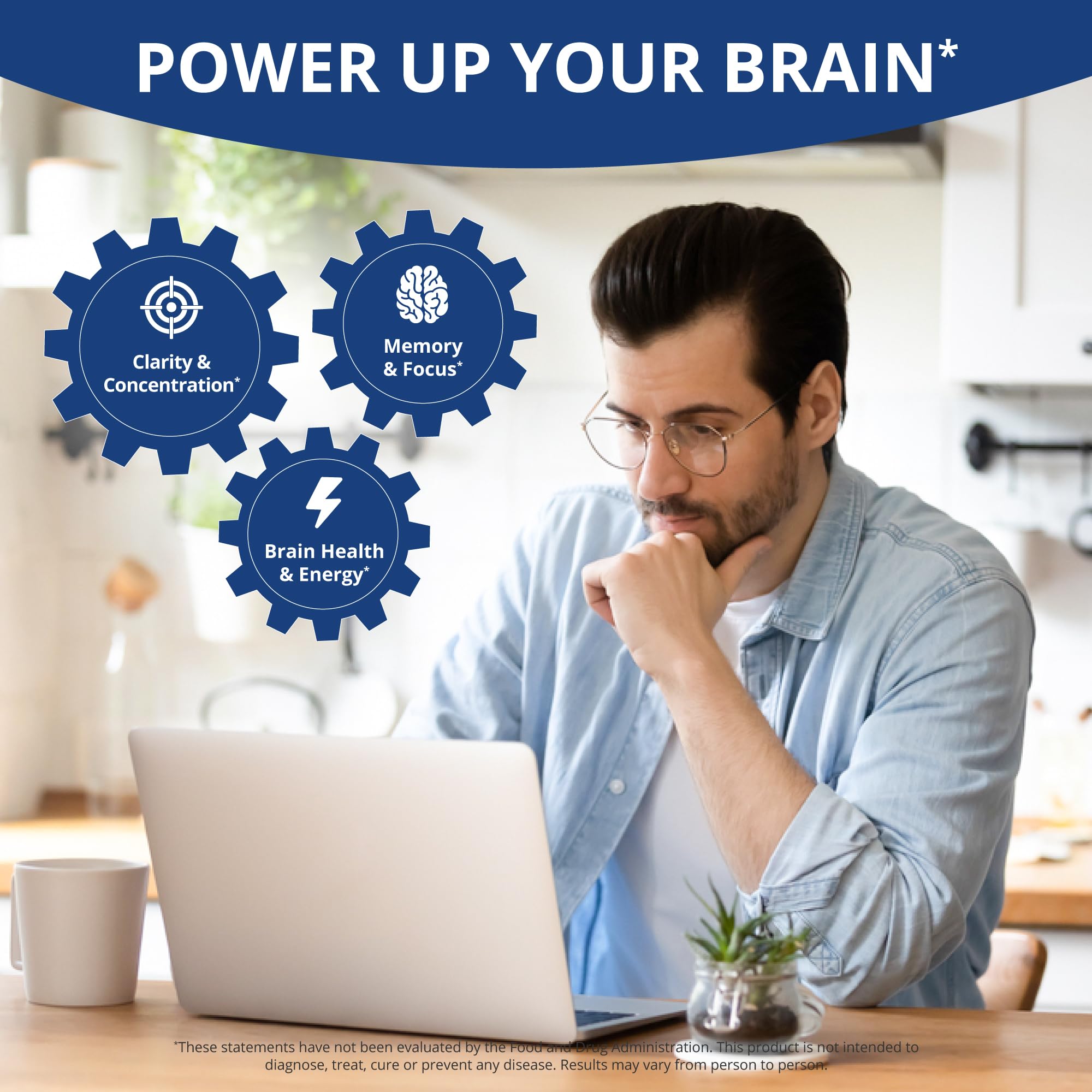 NuBest NuBrain Brain support Supplement side view showing capsule details