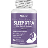 NuBest Sleep Xtra capsules with a glass of water
