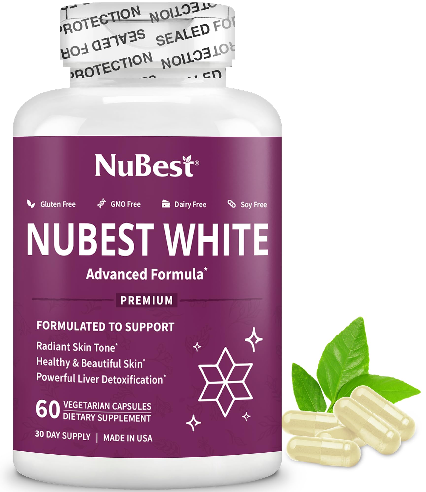 NuBest White Skin Beauty Formula front view of packaging
