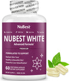 NuBest White Skin Beauty Formula on a marble countertop