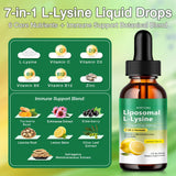 Nubetong L-Lysine Liquid Drops 1000mg bottle side view