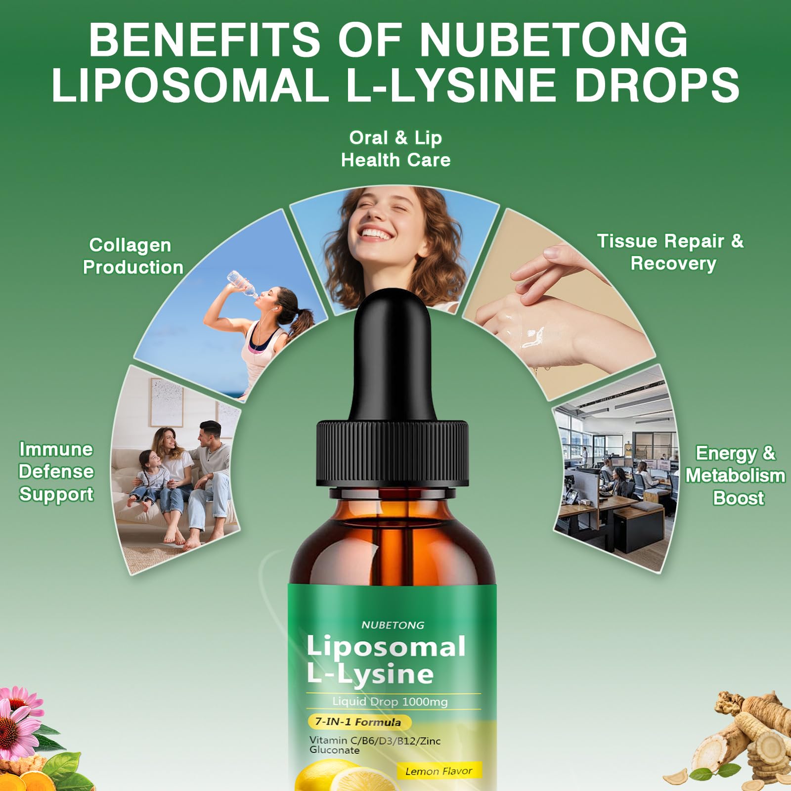 Nubetong L-Lysine Liquid Drops 1000mg packaging details