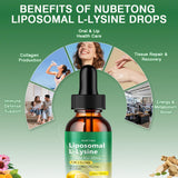 Nubetong L-Lysine Liquid Drops 1000mg packaging details