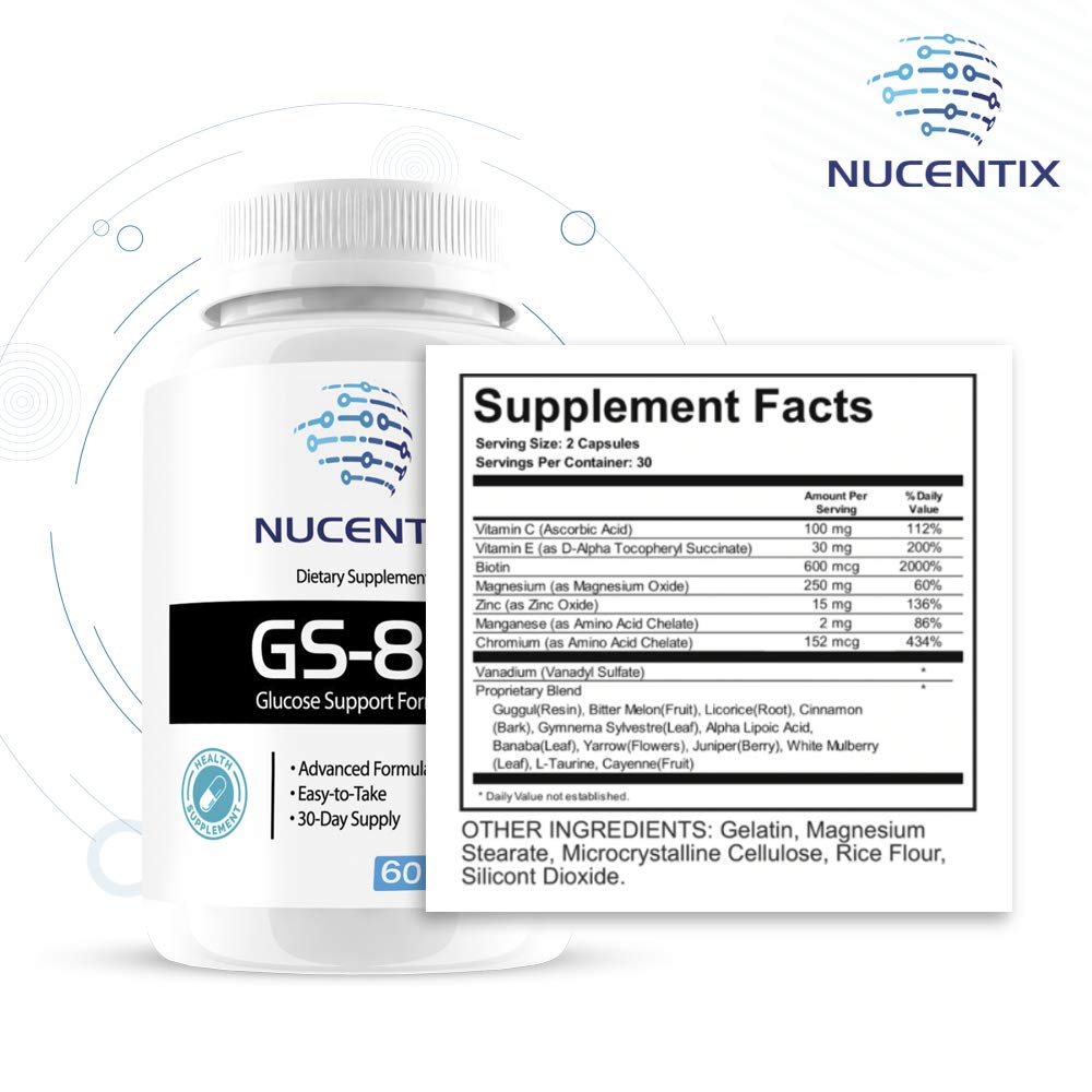 Nucentix GS-85 Blended Vitamin & Mineral Supplement side view