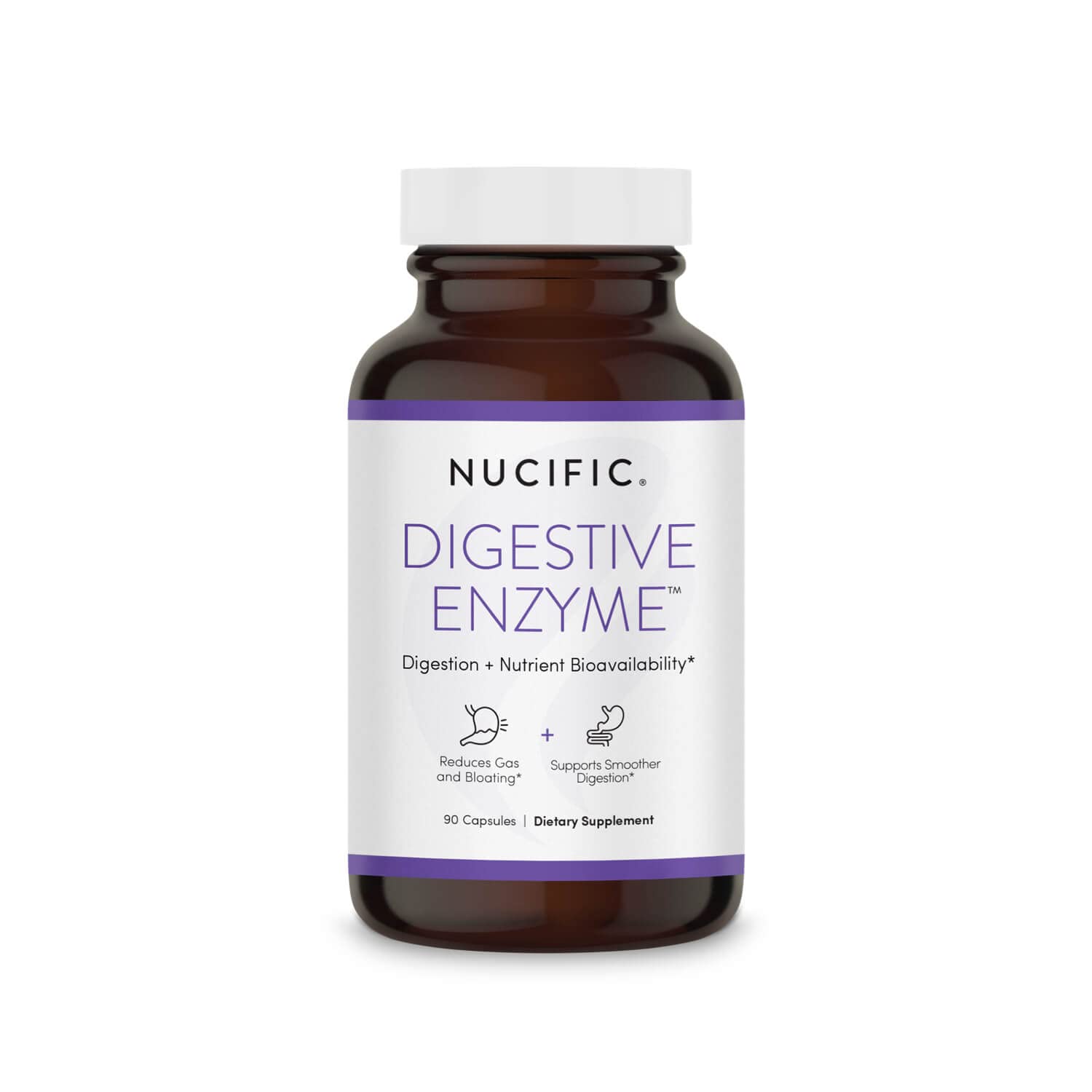 Nucific Multi-Enzymes Capsules front view with packaging