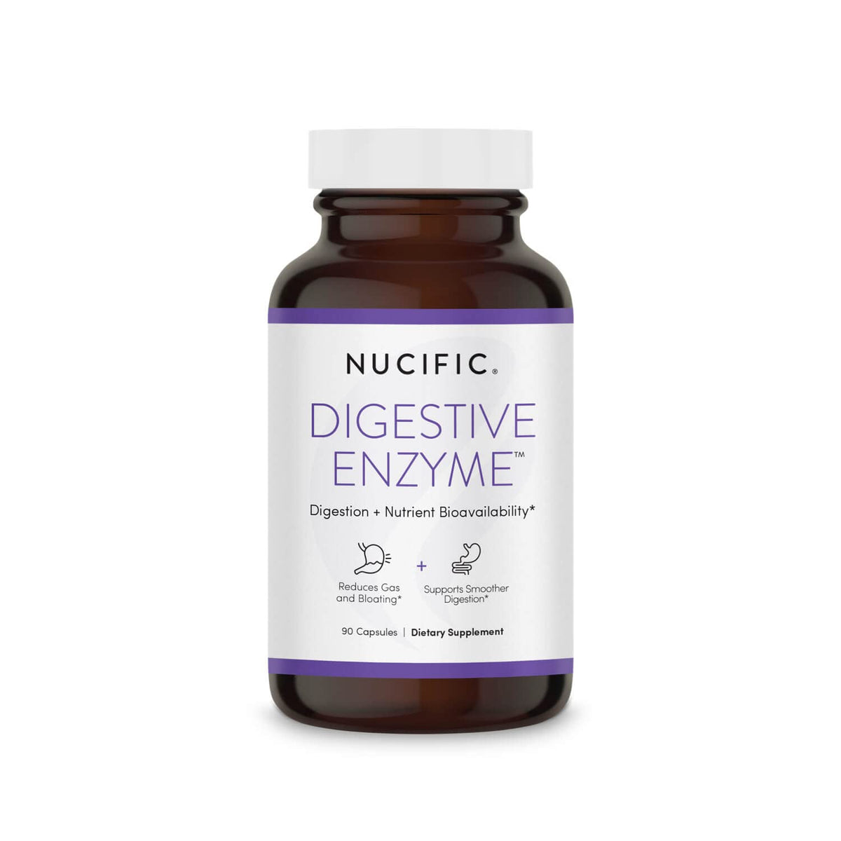 Nucific Multi-Enzymes Capsules front view with packaging