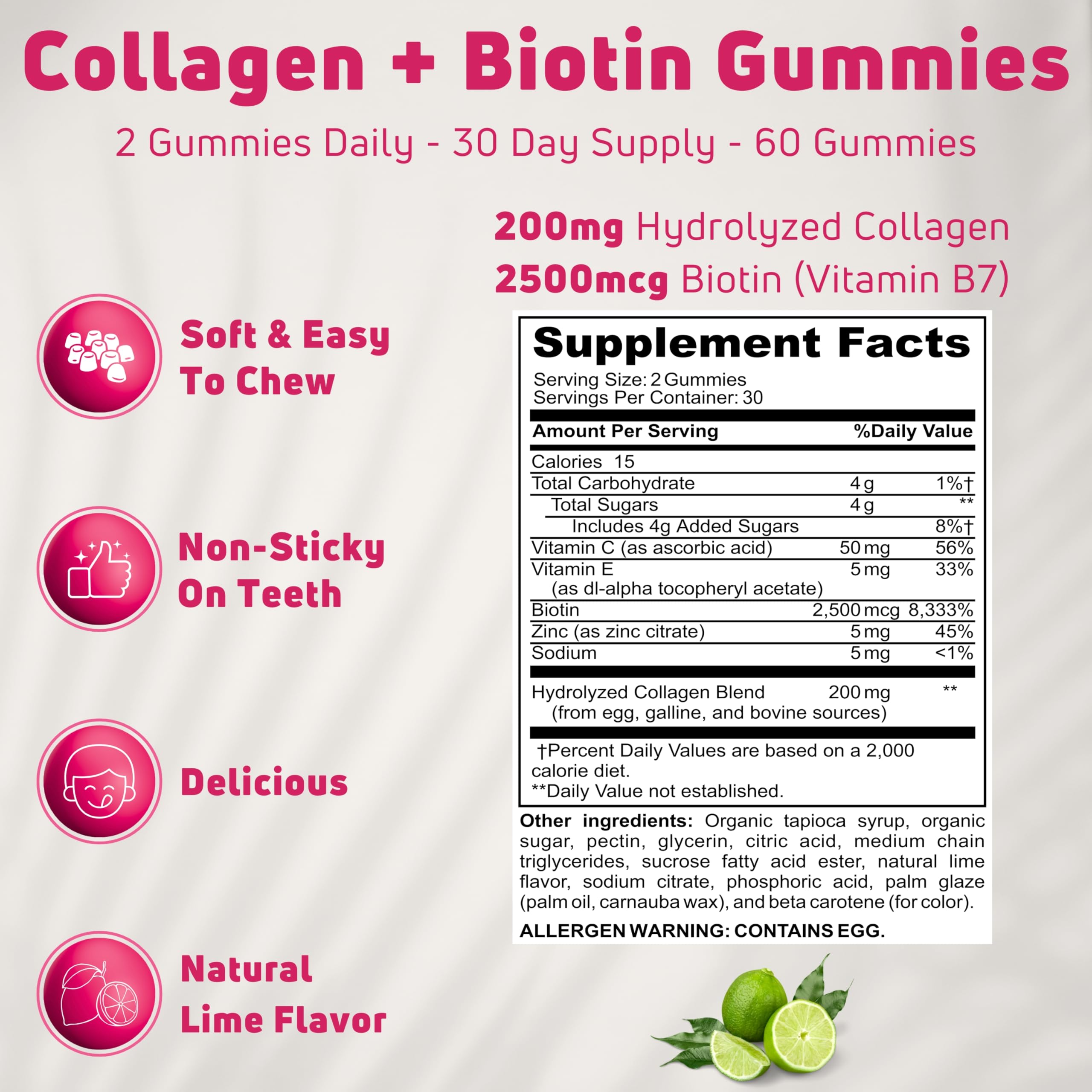 NUELATION Collagen Gummies ingredients list