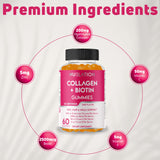 NUELATION Collagen Gummies lifestyle scene with other supplements