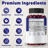 NUELATION Melatonin Gummies 10mg back view of packaging with ingredients