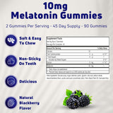 NUELATION Melatonin Gummies 10mg close-up of gummies