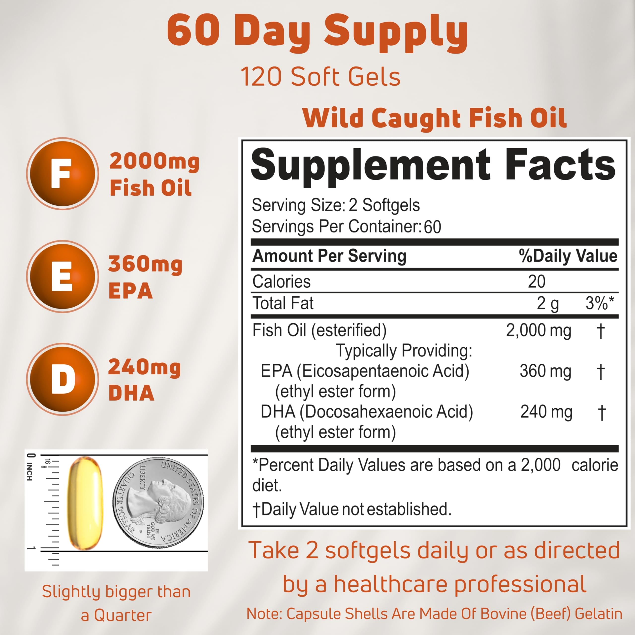 NUELATION Omega-3 Fish Oil Softgels bottle side view