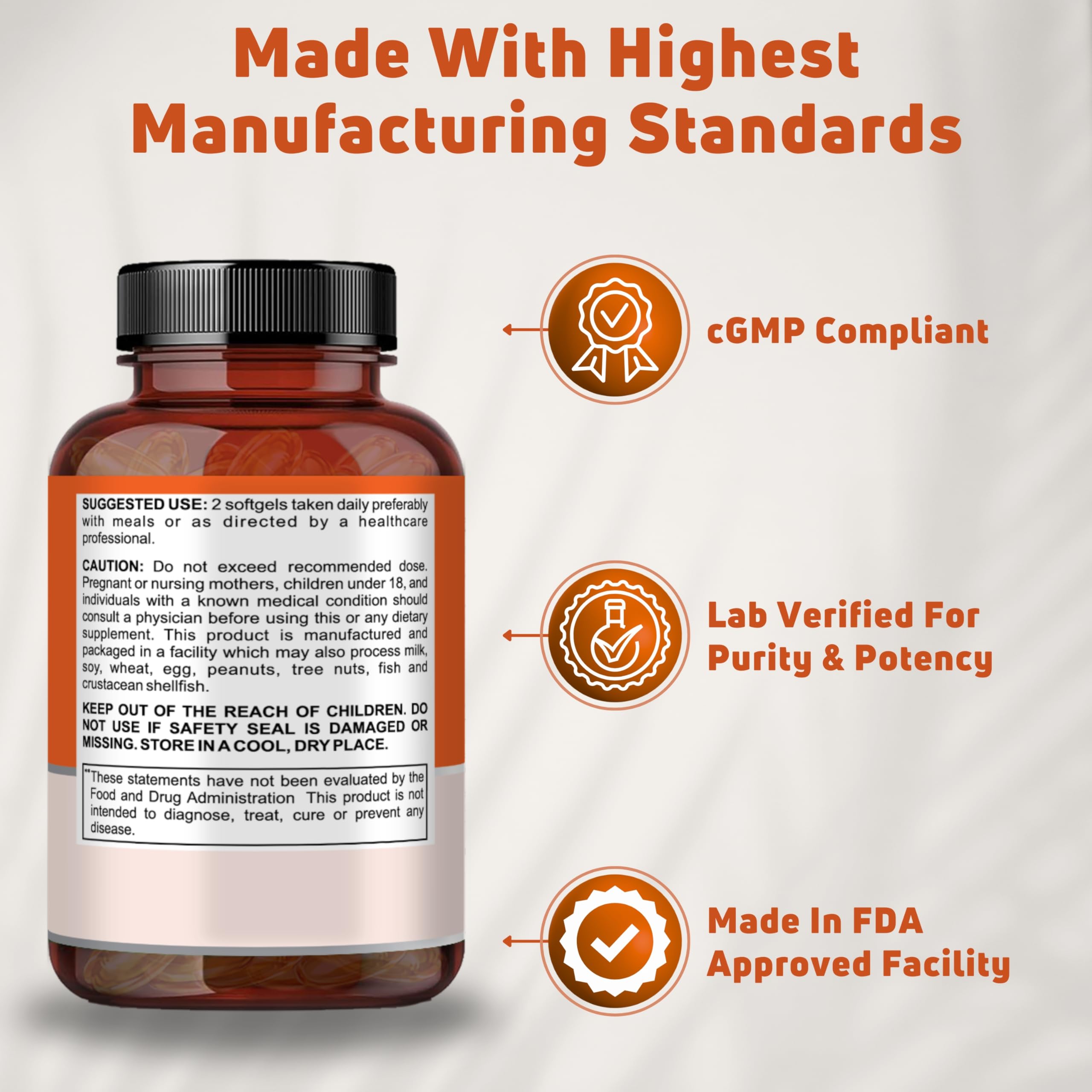 NUELATION Omega-3 Fish Oil Softgels nutritional information