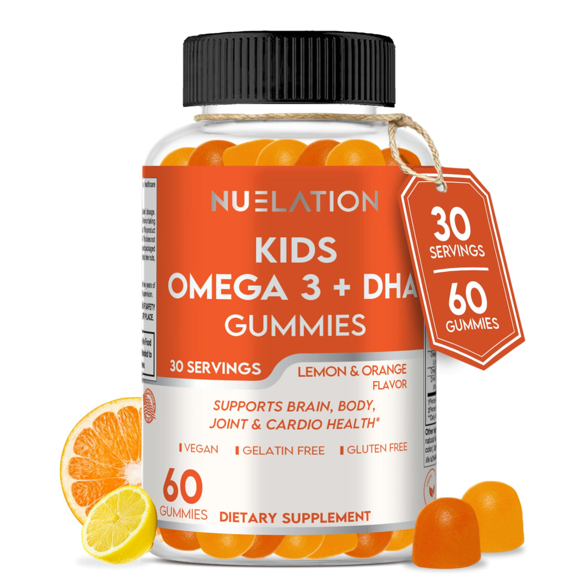 NUELATION Omega-3 Gummies for Kids front view packaging