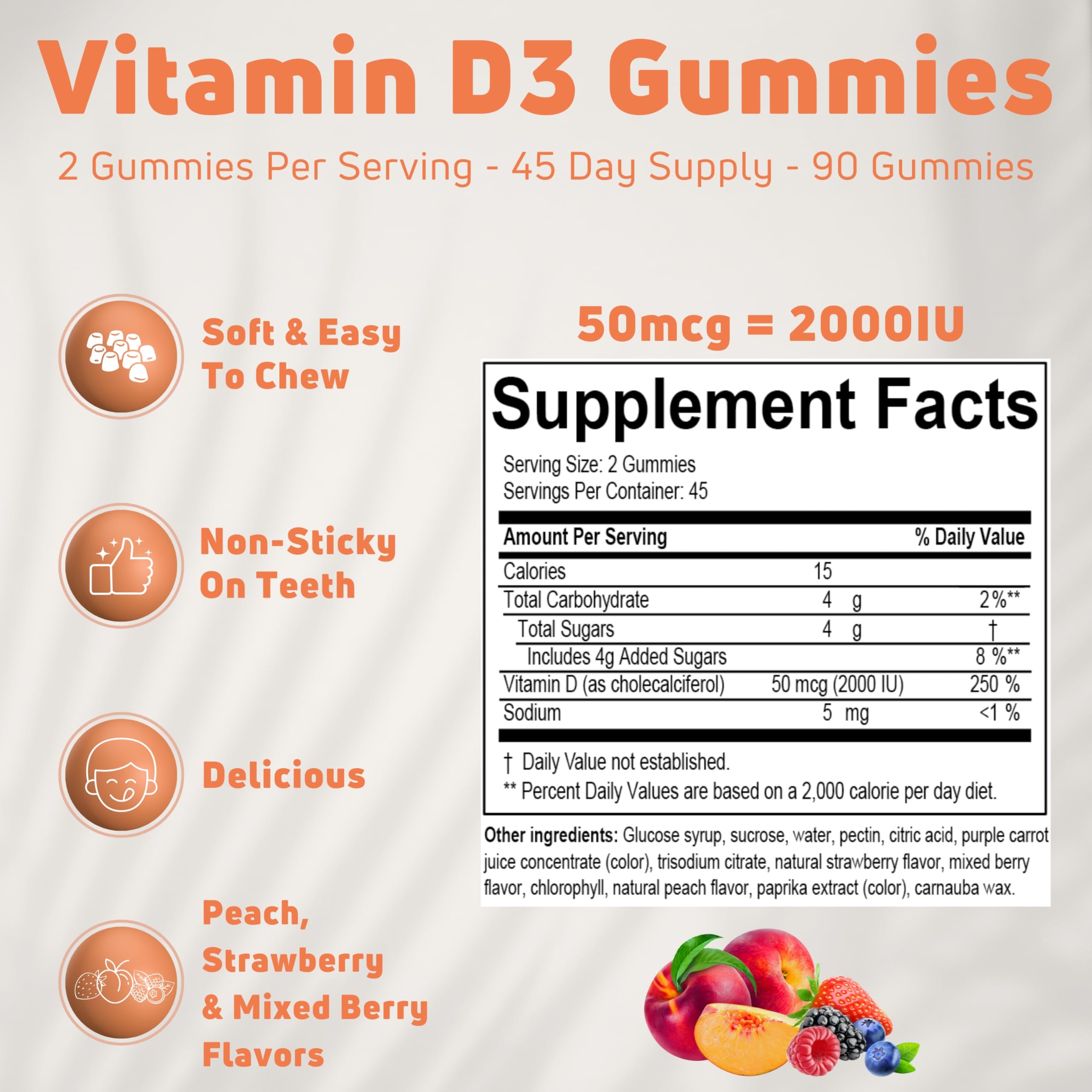 NUELATION Vitamin D3 Gummies 2000IU packaging