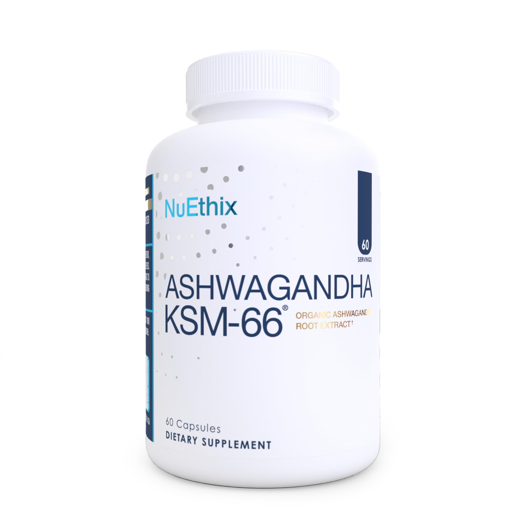 NuEthix Formulations Ashwagandha Supplement bottle front view