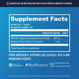NuEthix Formulations Ashwagandha Supplement ingredients list