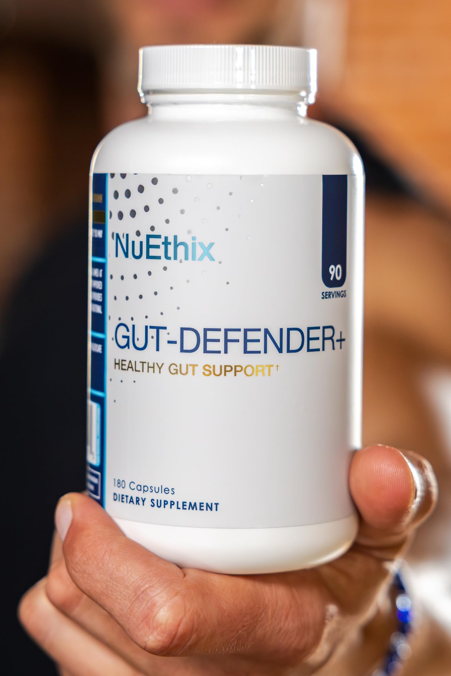 NuEthix Formulations Gut Support Supplement capsule close-up