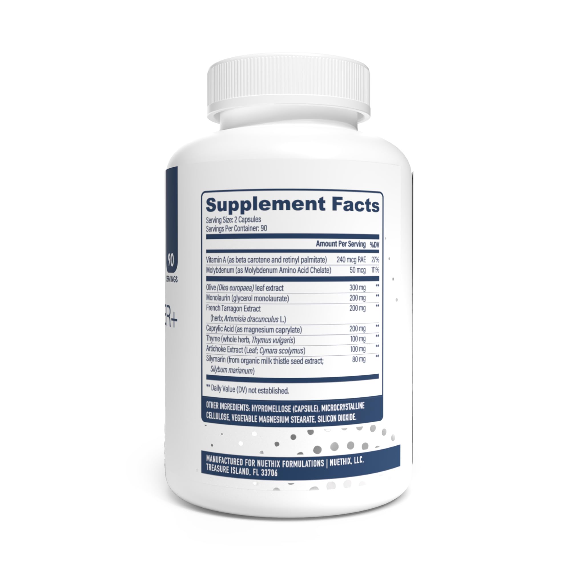 NuEthix Formulations Gut Support Supplement ingredients list