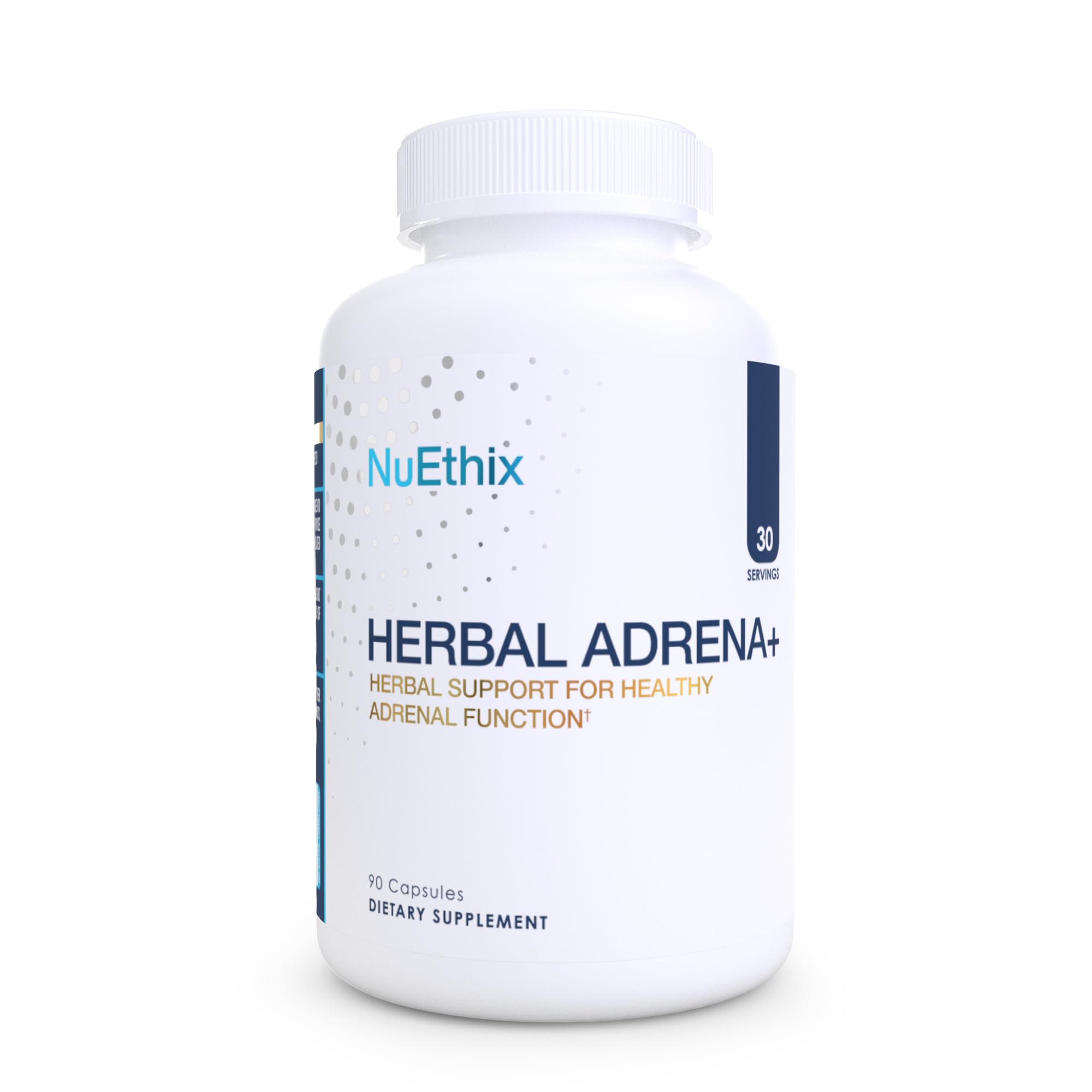 NuEthix Formulations Herbal Adrena+ 90 capsules front view