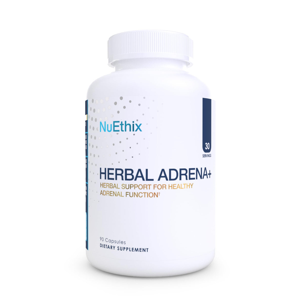 NuEthix Formulations Herbal Adrena+ 90 capsules front view