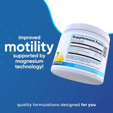 NuEthix Formulations Prosorb+ Magnesium Powder side view with dimensions
