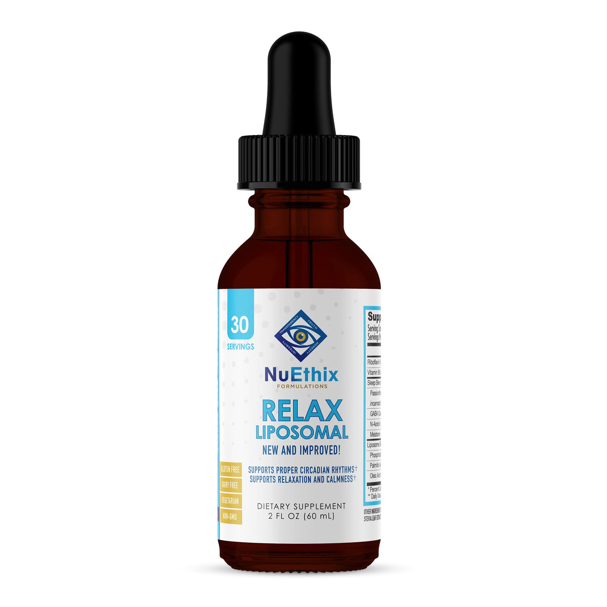 NuEthix Formulations Sleep Supplement 2oz bottle front view