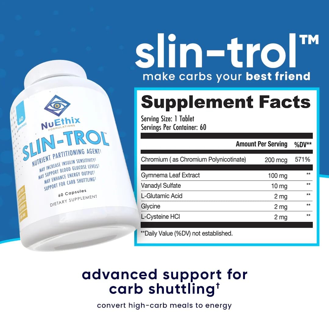 NuEthix Formulations SLIN-Trol Chromium Supplement packaging