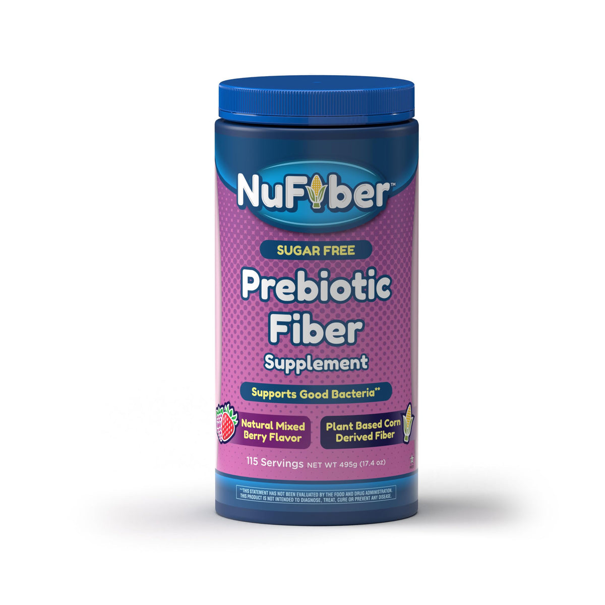 NuFiber Daily Fiber Supplement 590g front view