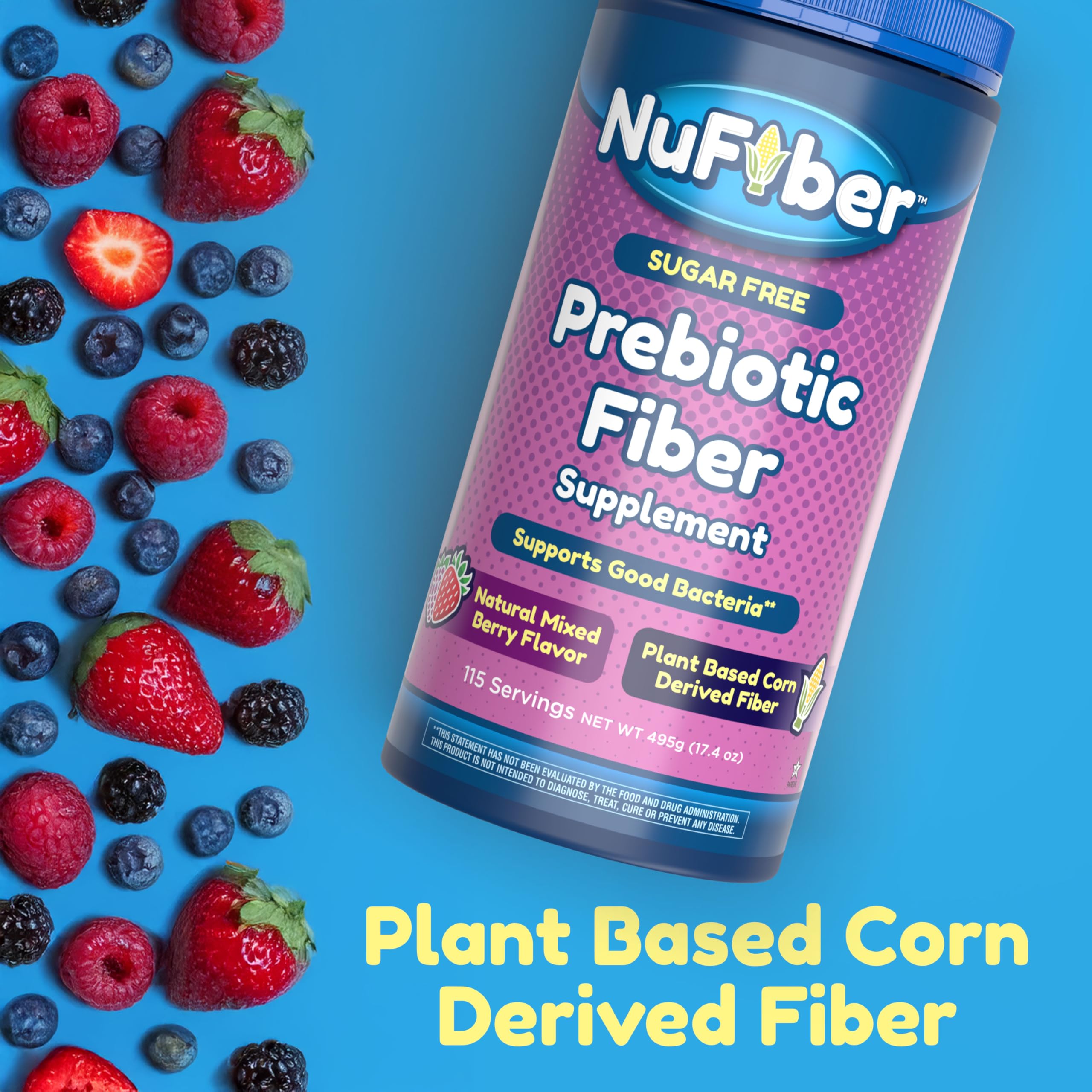 NuFiber Daily Fiber Supplement in a kitchen setting