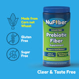 NuFiber Dietary Fiber Supplement 581g unflavoured powder mixed in water