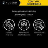 Nugenix Essentials Tribulus 1000mg supplement back view