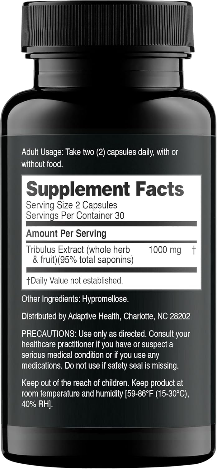 Nugenix Essentials Tribulus 1000mg supplement side view
