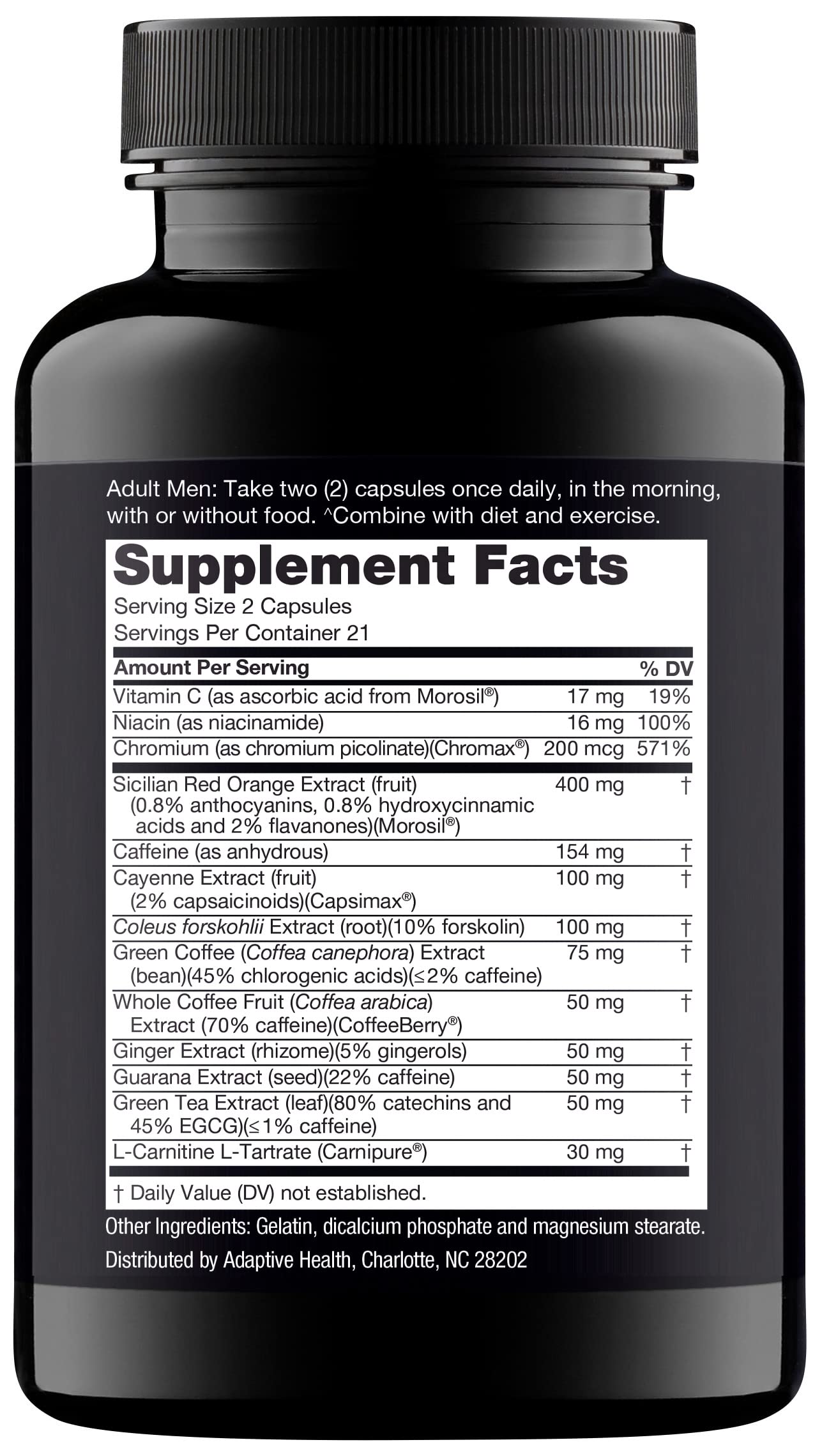 Nugenix Thermo Fat Burner 68g ingredients list