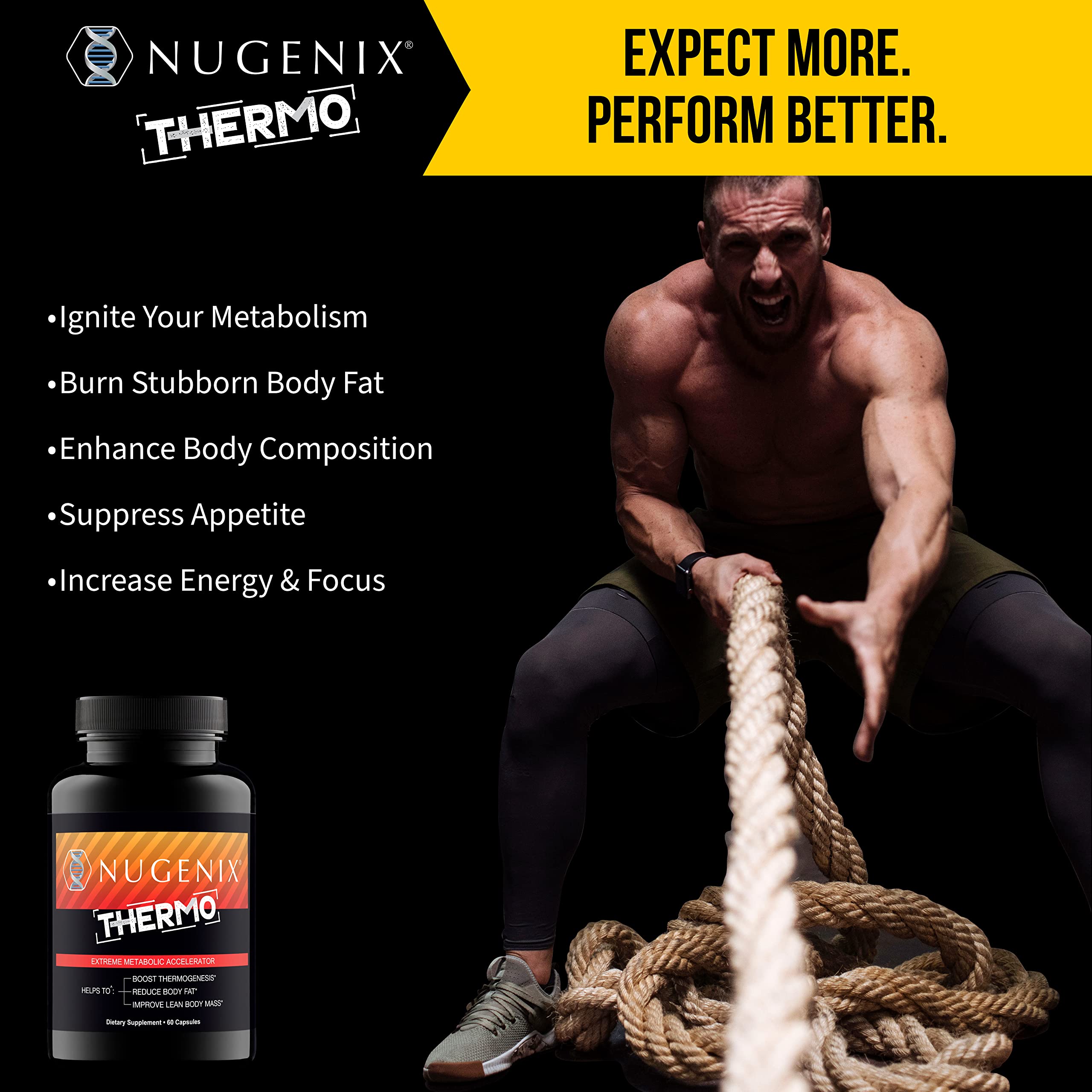 Nugenix Thermo Fat Burner 68g side view of packaging