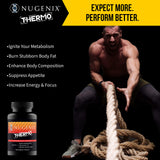 Nugenix Thermo Fat Burner back view with ingredient list