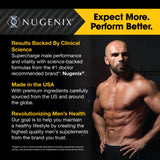 Nugenix Thermo-X Fat Burner 59g lifestyle image with fitness equipment