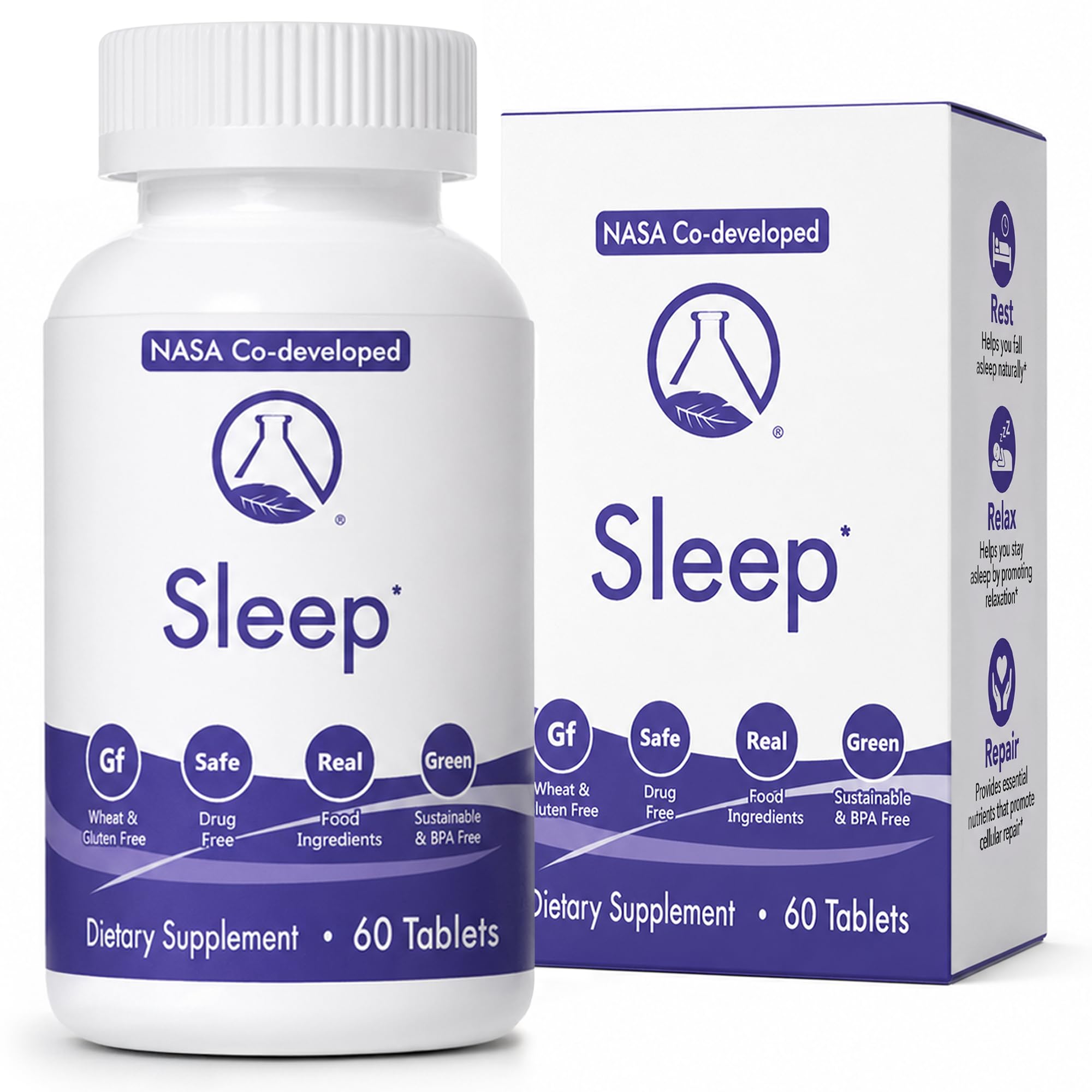 Nugevity Sleep 60 Tablets front view