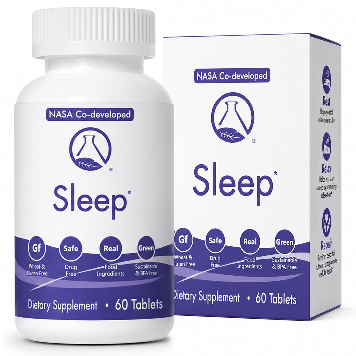 Nugevity Sleep 60 Tablets front view