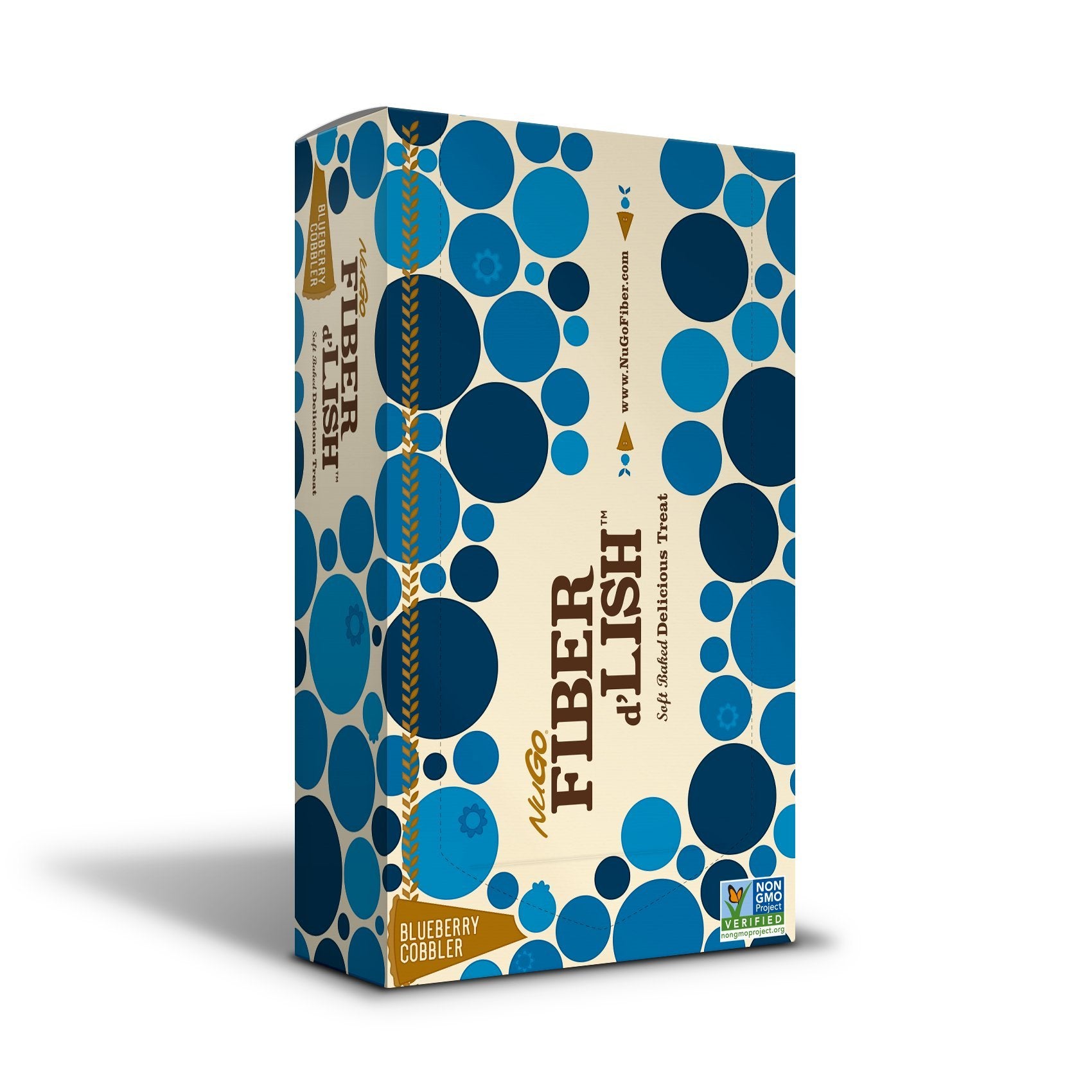 NuGo Fiber d’Lish Soft-Baked Fiber Bar front view