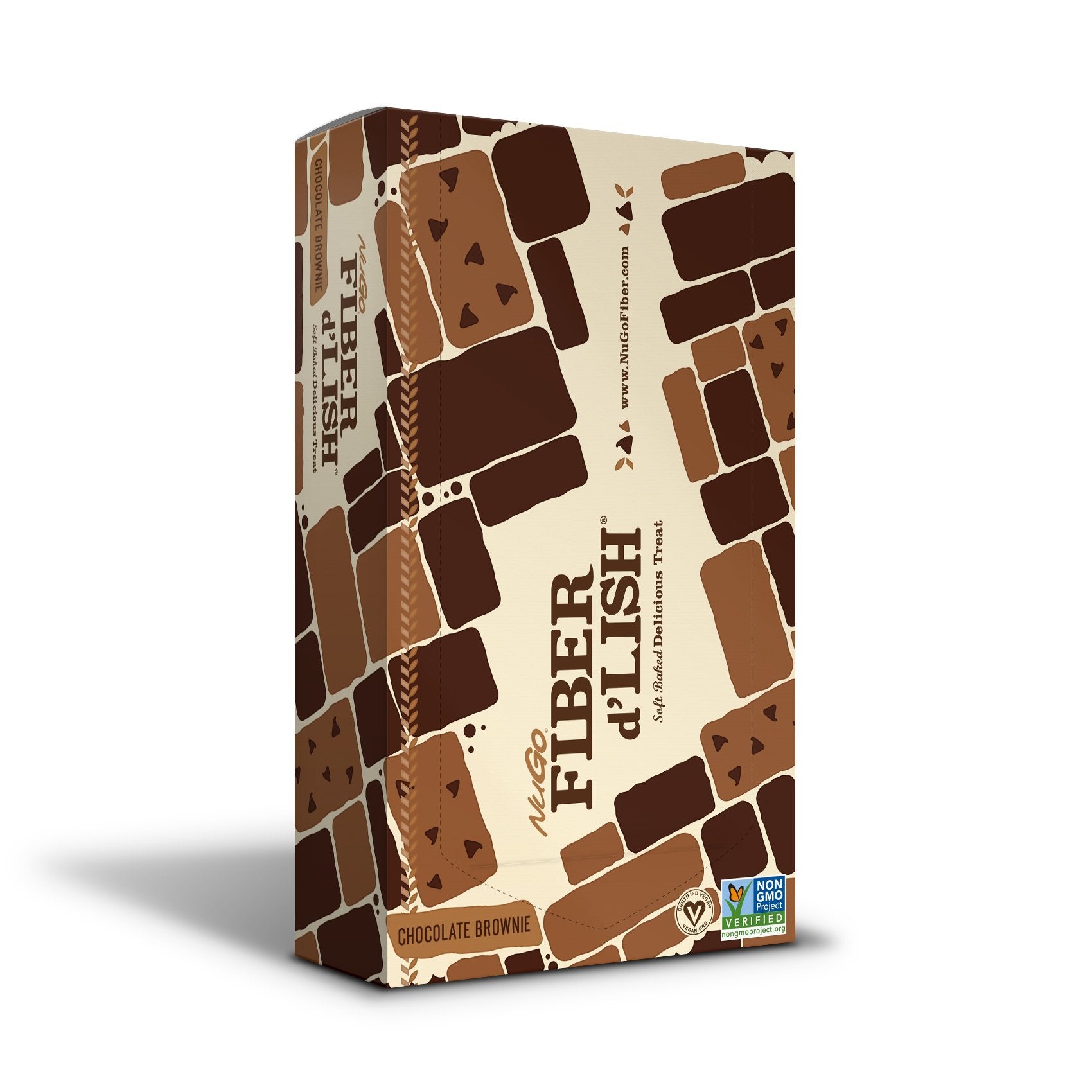 NuGo Fiber d'Lish Soft-Baked Fiber Bar front view