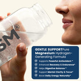 NUISM Magnesium Hydrogen Water Tablets in a glass of water